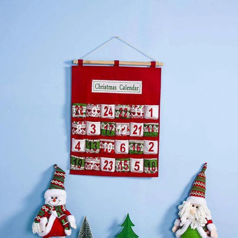 Wooden Christmas Advent Calendar | Handcrafted Holiday Countdown Décor , Christmas calendar, christmas tree