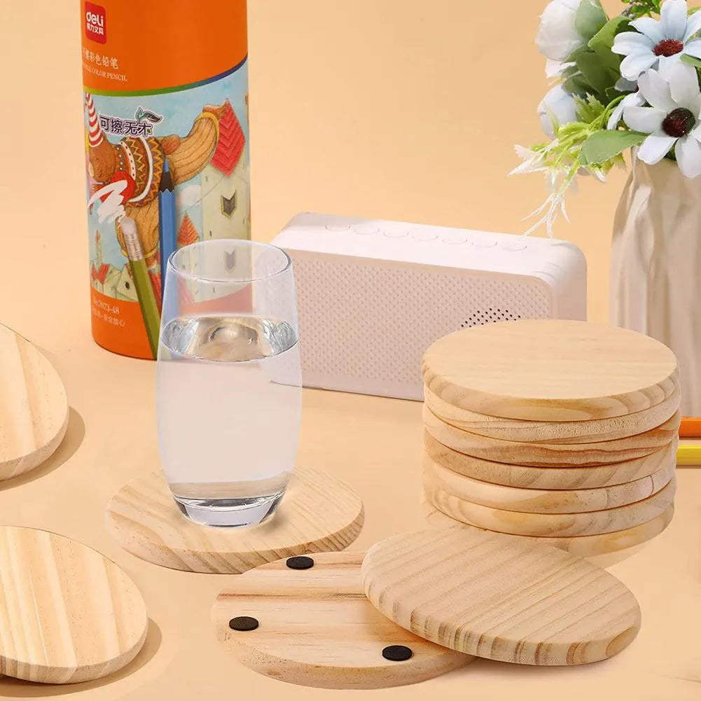 Wooden Round Coaster Blank Wood Disks