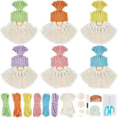 a bunch of different colors of tassels on a white background