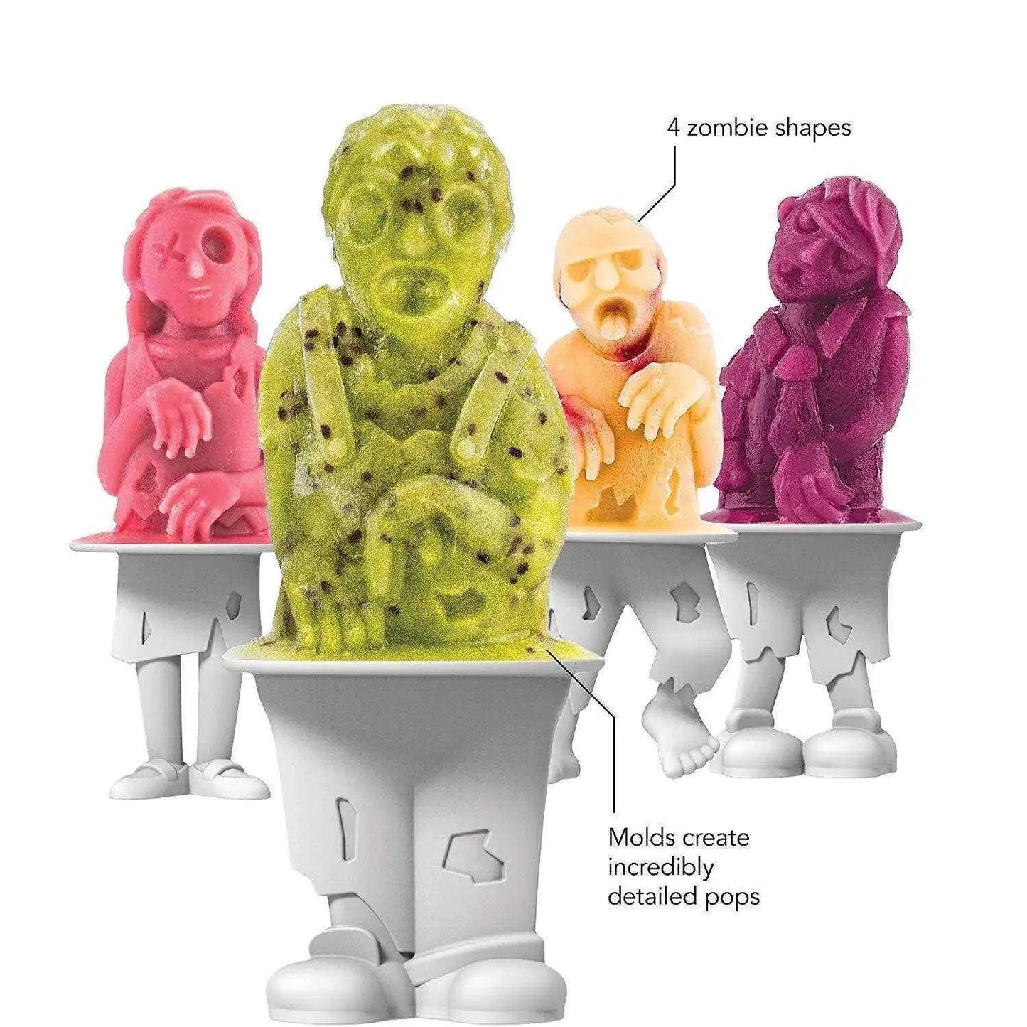 Zombie Popsicle Molds Halloween Treats Silicone Mold Zombie Figures