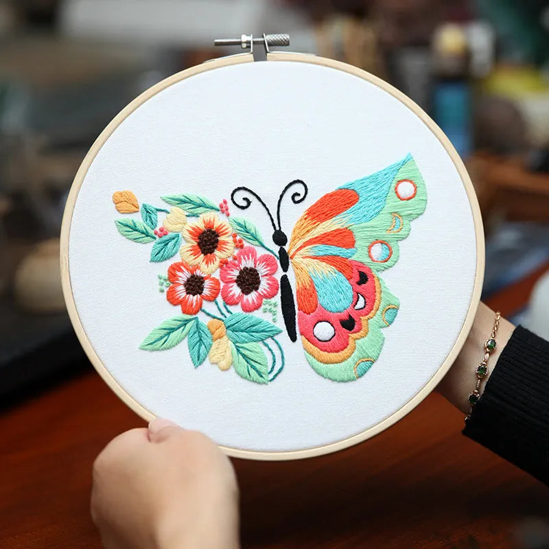 Embroidery Butterfly Painting Diy Material Bag