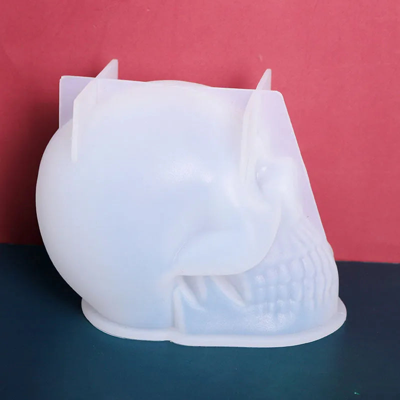 Irregular Skull Drip Mould Silicone Candle for Handmade Soap