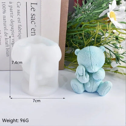 Bear Aromatherapy Candle DIY Handmade Ornaments Silicone Mold