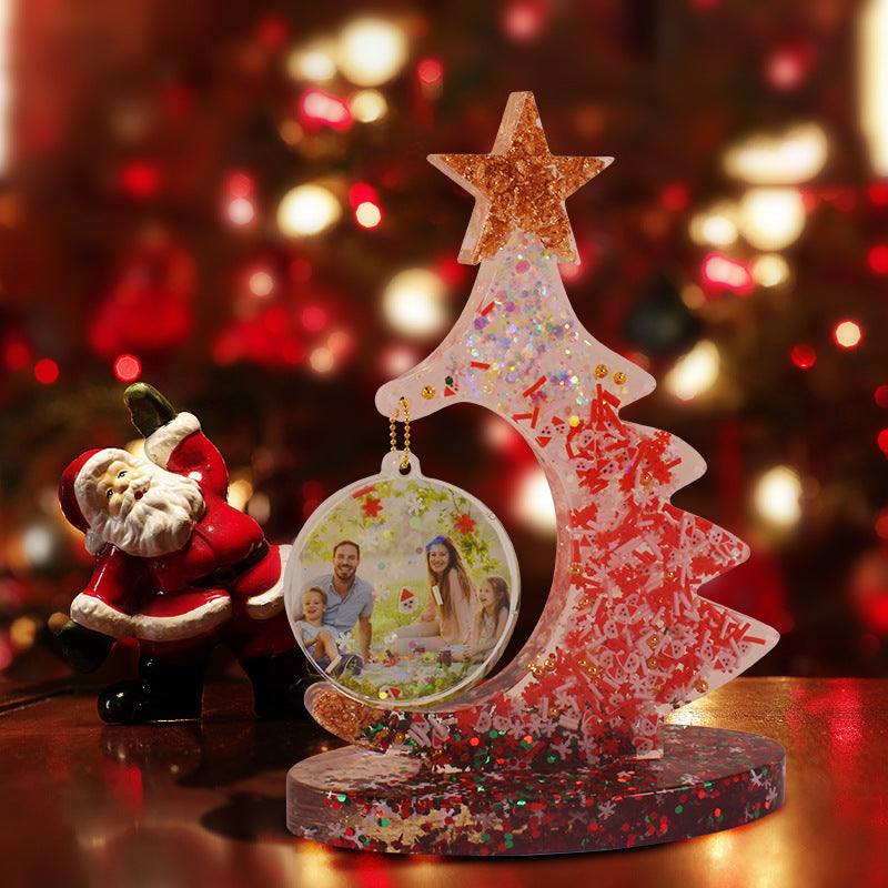 Resin Diy Christmas Tree Photo Frame Epoxy Mold