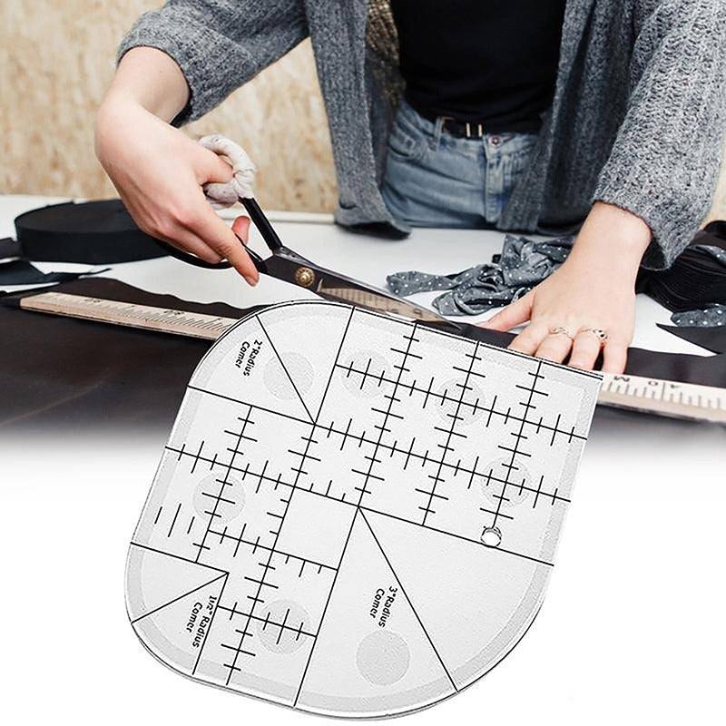 Acrylic Multifunctional Sewing Ruler Clothes Cutting Ruler Home Tools