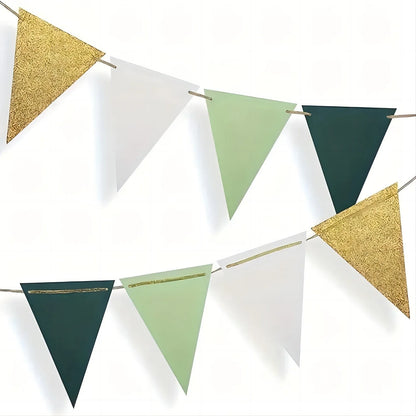 Dreieckige Flagge zum Aufhängen, Geburtstag, Hochzeit, Party, Dekoration, Zubehör, Bunting, Feiertagsszene, Layout, Banner