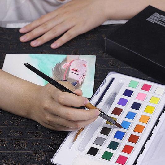 Acrylic Paintbrush Set Tin Box Oil Paintbrush - DiyCraftsProject