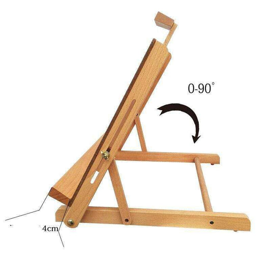 Adjustable Wooden Easel Board - Professional Artist's Drawing Board - 32cm x 48.2cm - DiyCraftsProject