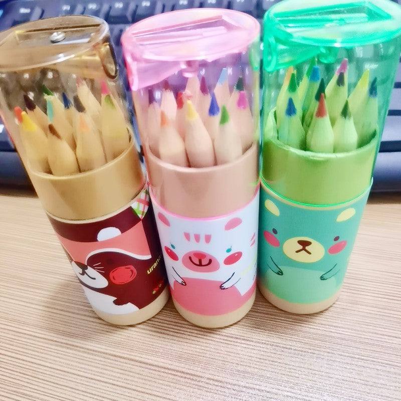 Cartoon 12 Color Pencil Children's Gift Student Stationery