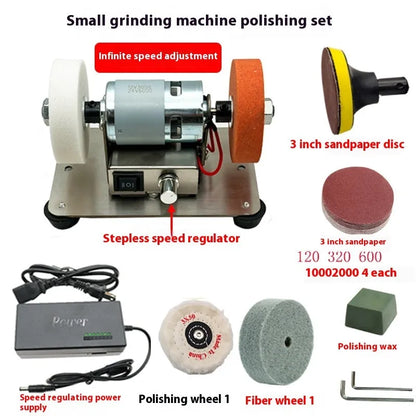 Molinillo pequeño, molino de banco, espesor de escritorio, pequeño pulido eléctrico para el hogar, tijeras de perforación, rectificadora de borde afilado