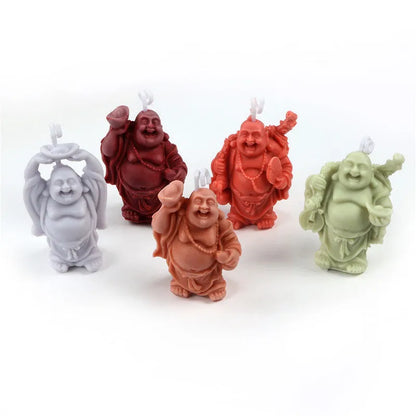 Three-dimensional Aromatherapy Buddha Statue Candle Mould