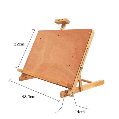 Versatile Beech Wood Adjustable Easel Board for Drawing