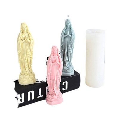 Virgin Mary Aromatherapy Candle Plaster Mold