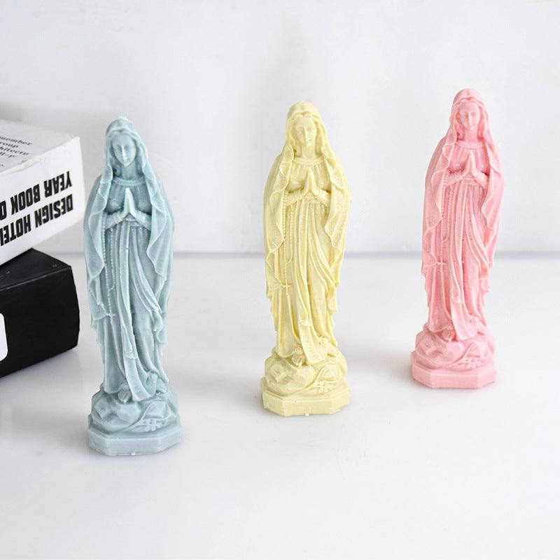 Virgin Mary Aromatherapy Candle Plaster Mold