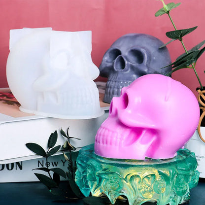 Irregular Skull Drip Mould Silicone Candle for Handmade Soap