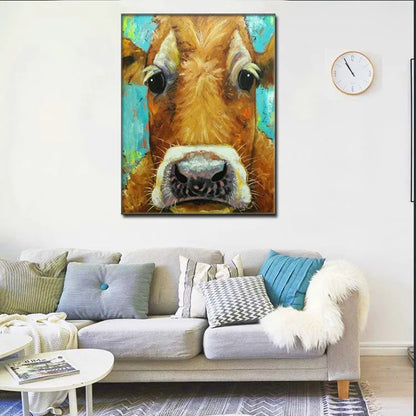 Art Cow Animal Wall Print Poster Picture