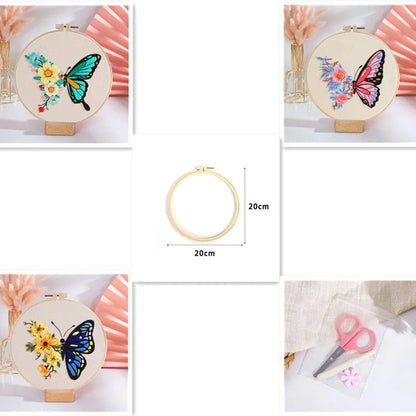 Butterfly Diy Manual Embroidery Material Bag