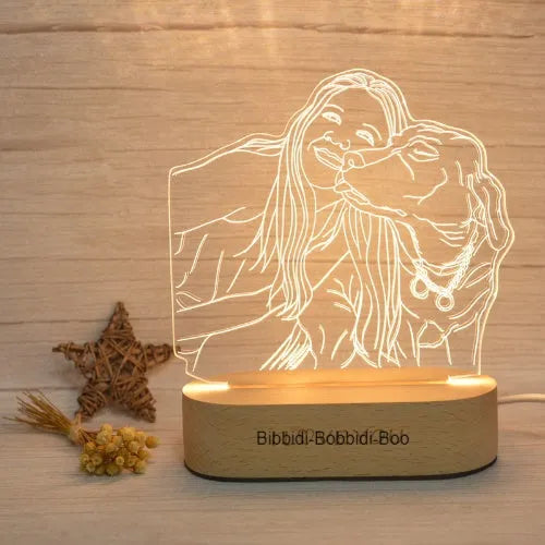 Regalos de cumpleaños creativos para mapear luces fotográficas 3D personalizadas