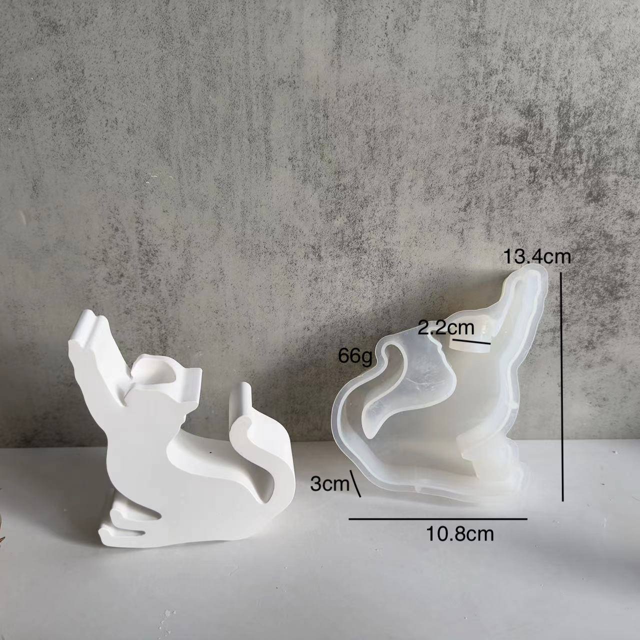 Silicone Animal Candlestick Plaster Mold