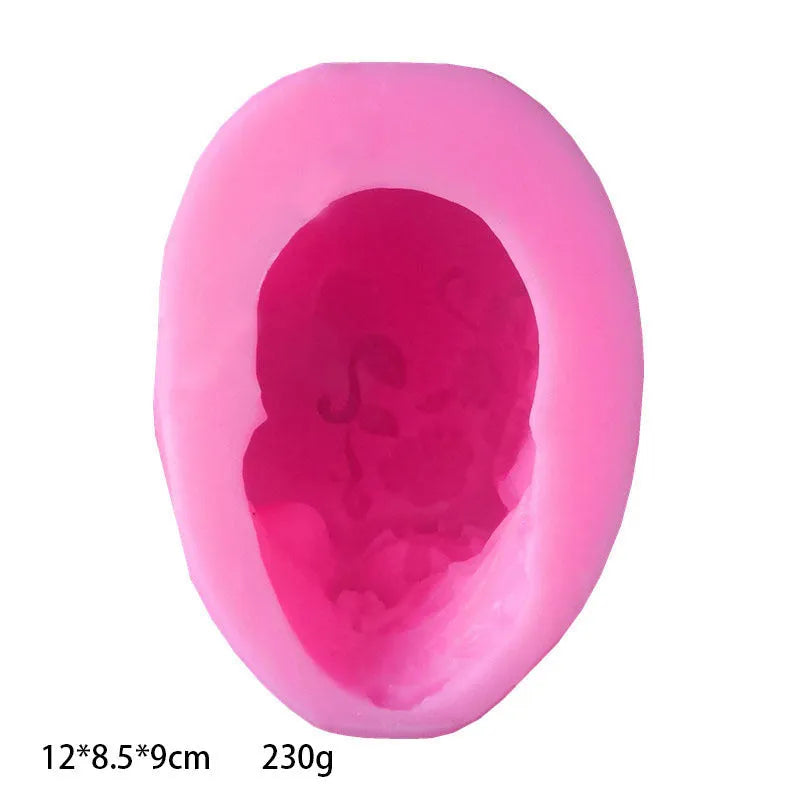 Skull Mousse Cake Silicone Mold Candle Aromatherapy Gypsum Tool DIY Resin Craft