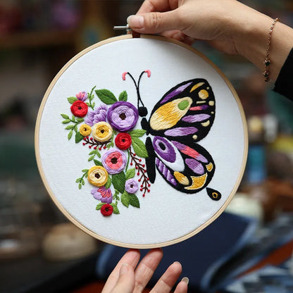 Embroidery Butterfly Painting Diy Material Bag