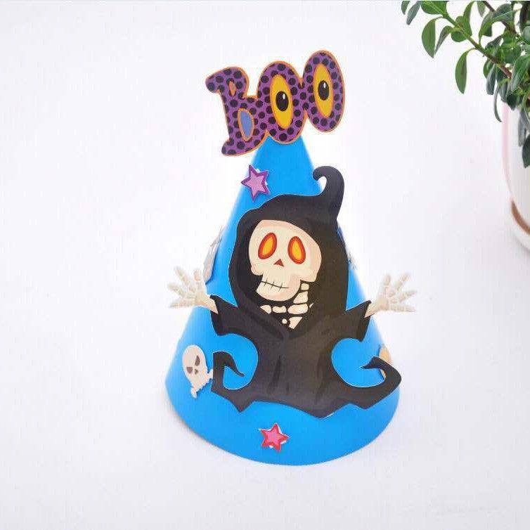 Halloween Supplies Paper Cartoon Hat Kids