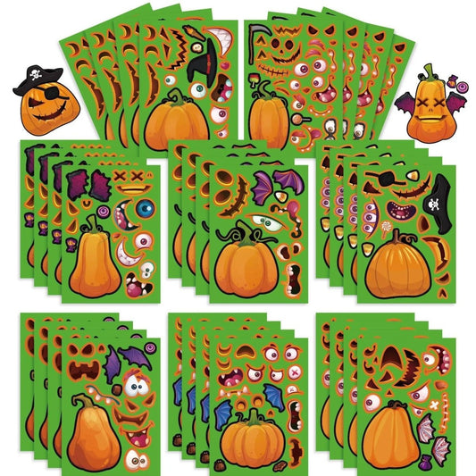 Children's Wansheng DIY Pumpkin Horror Puzzle Journal Stickers - DiyCraftsProject
