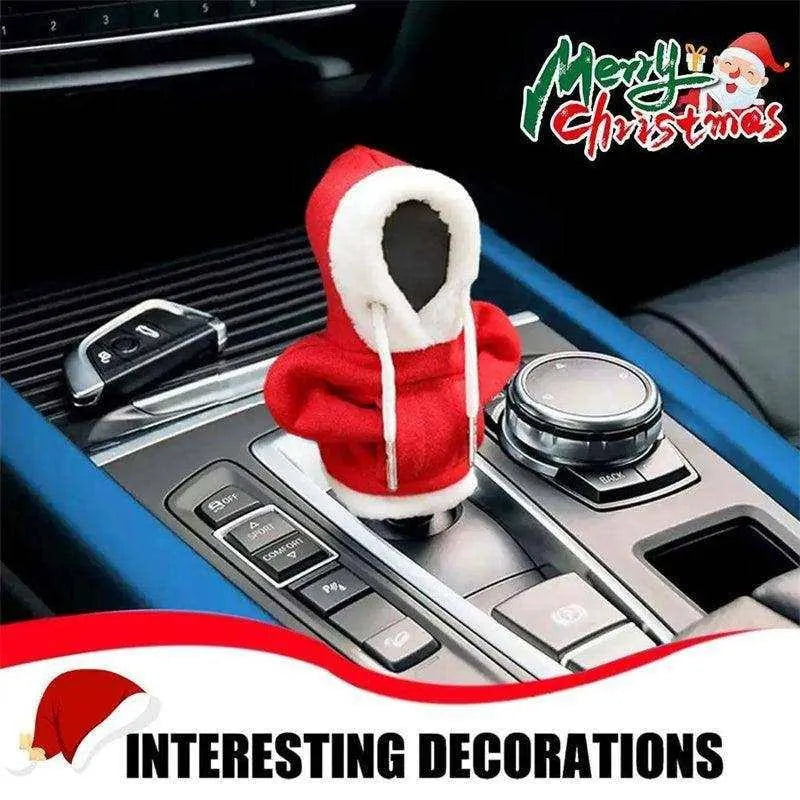 a car radio with a santa hat on top of it