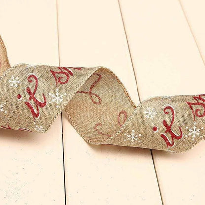 a roll of burlock with red and white designs on it