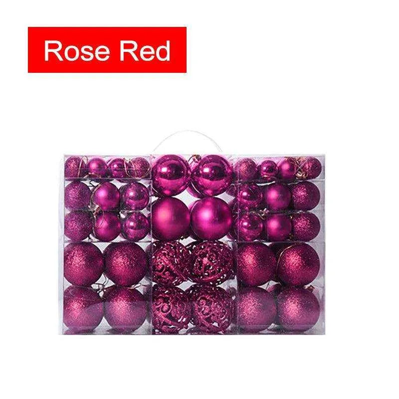 Christmas Matte Decorative Ball - Set of 100, 700g Plastic Christmas Balls , christmas decoration, Christmas Matte Decorative Ball