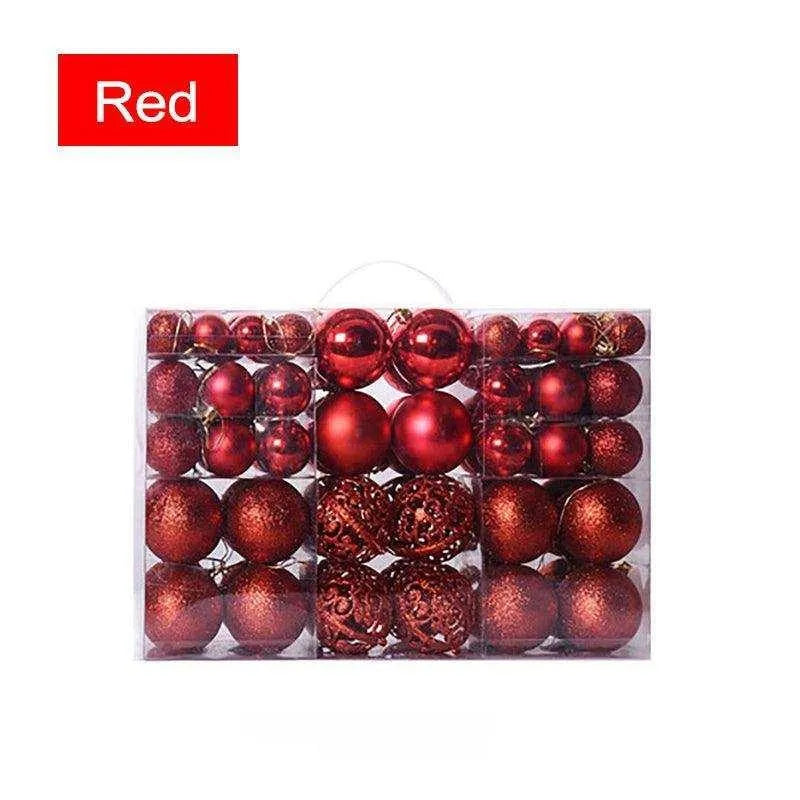 Christmas Matte Decorative Ball - Set of 100, 700g Plastic Christmas Balls , christmas decoration, Christmas Matte Decorative Ball