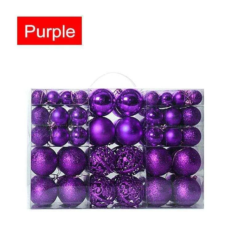 Christmas Matte Decorative Ball - Set of 100, 700g Plastic Christmas Balls , christmas decoration, Christmas Matte Decorative Ball