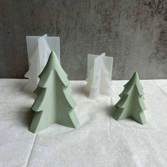 Christmas Tree Candle Mold for Festive Plaster & Epoxy Candles - DiyCraftsProject