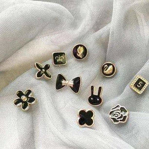 Cute Small Buttons - Set of 10 - DIY Dressmaking Sewing Accessories - 1.1cm Size - DiyCraftsProject