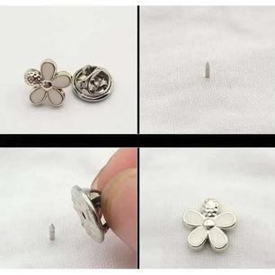Cute Small Buttons - Set of 10 - DIY Dressmaking Sewing Accessories - 1.1cm Size - DiyCraftsProject