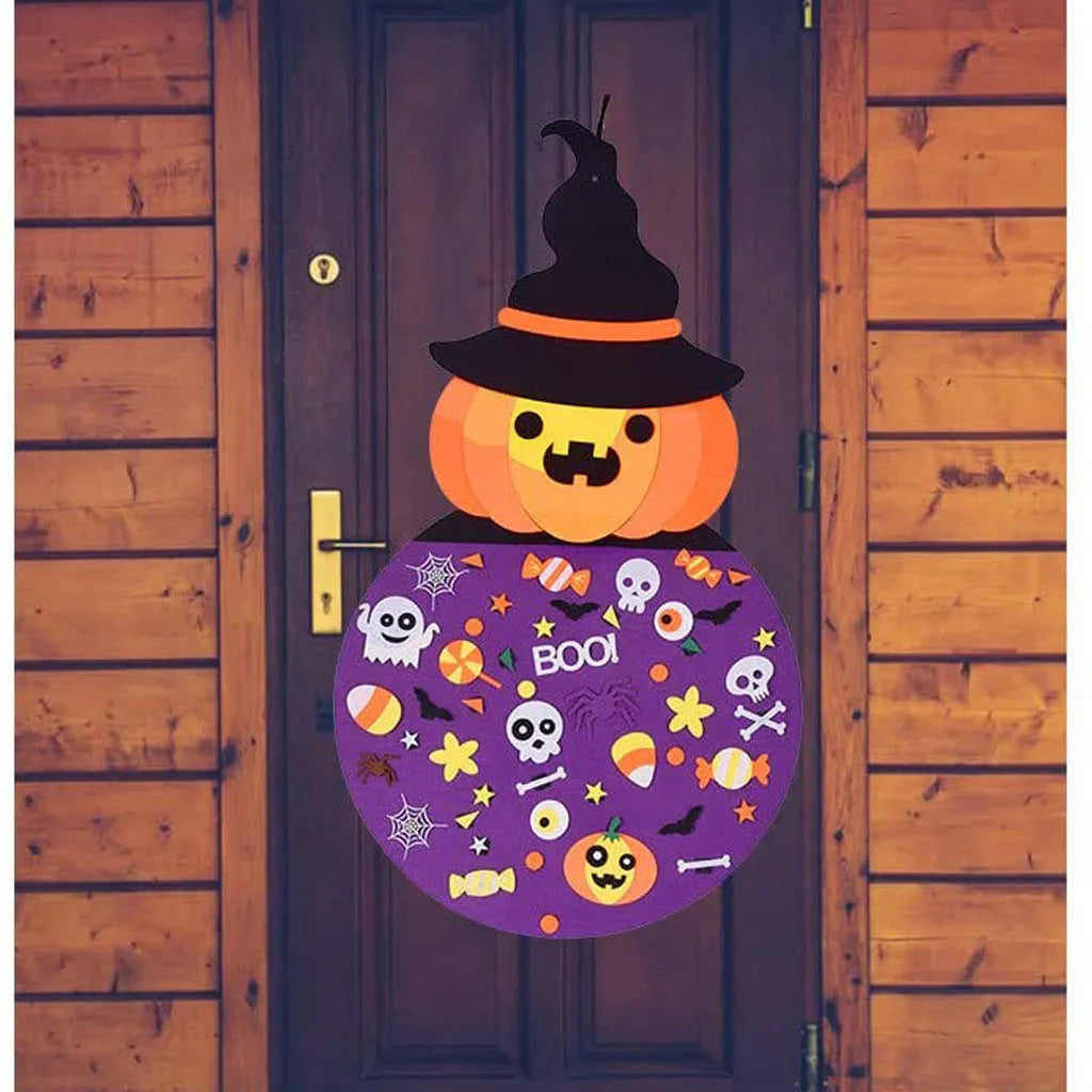 3D Felt Halloween Pumpkin Kids DIY Craft Kit – Fun & Creative Halloween Activity