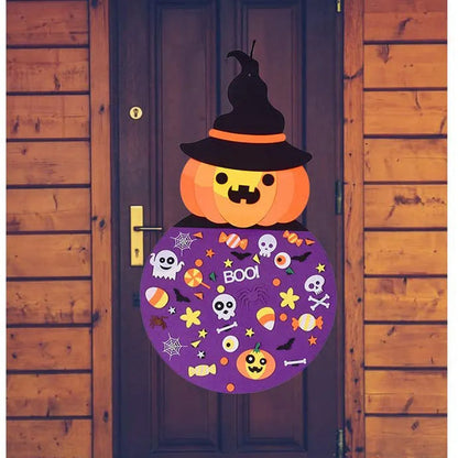 3D Felt Halloween Pumpkin Kids DIY Craft Kit – Fun & Creative Halloween Activity