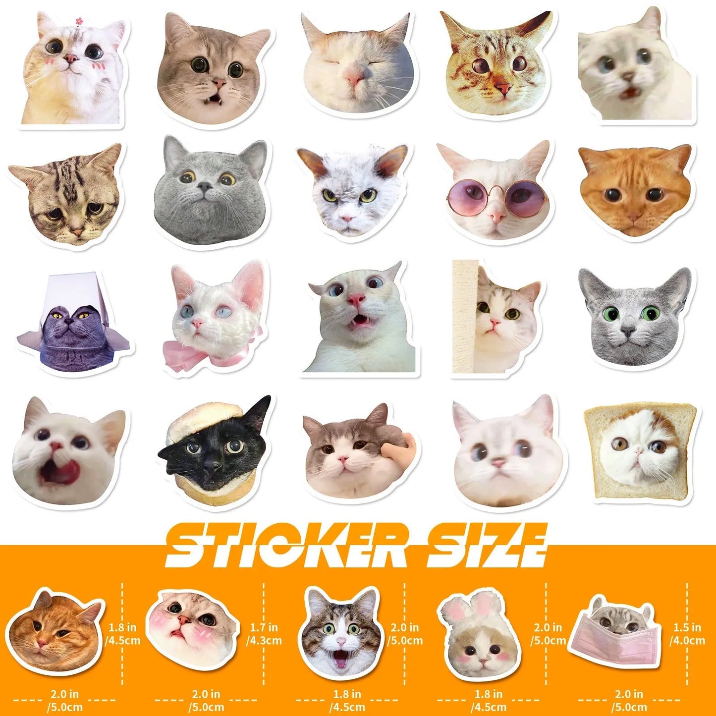 Fashion Statement Cat Graffiti Stickers