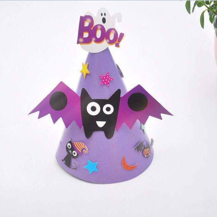 Halloween Supplies Paper Cartoon Hat Kids