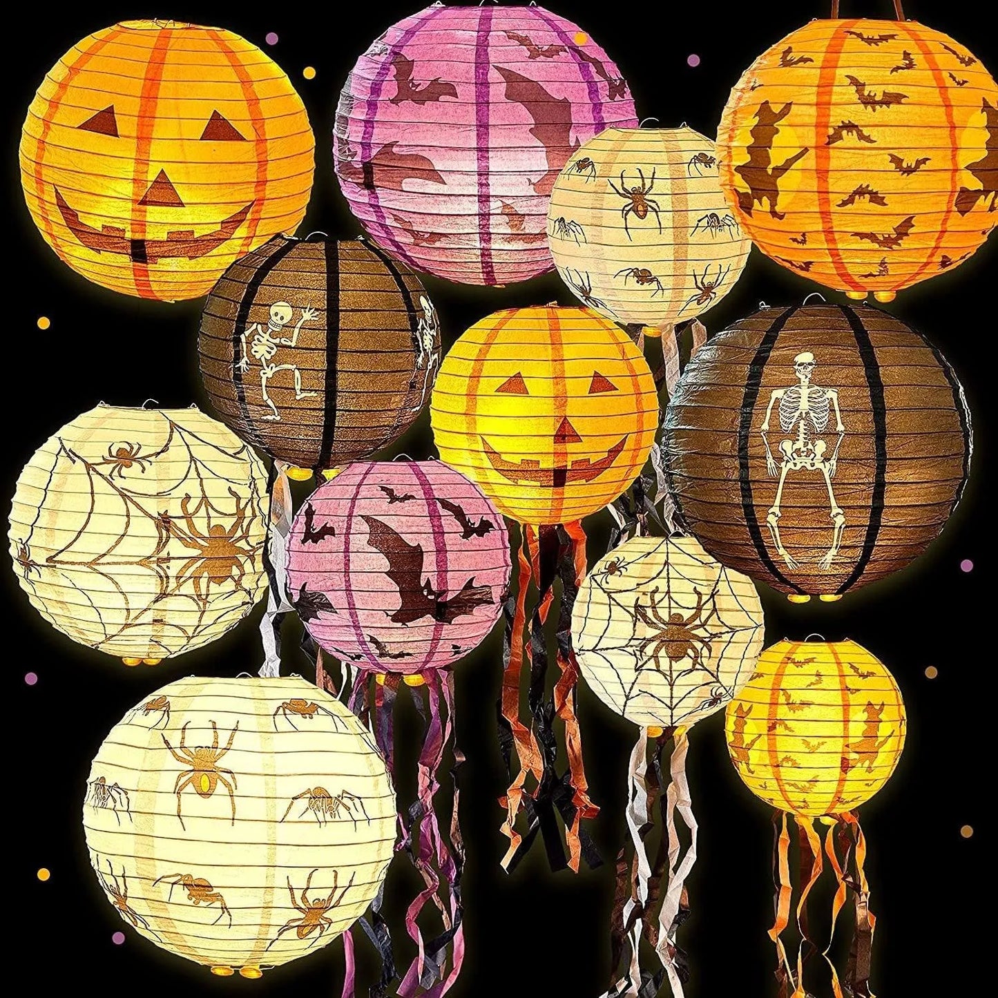 Halloween Decoration Pumpkin Lantern Store Mall Activity Arrange Hangings Pendant Ghost Festival Hanging