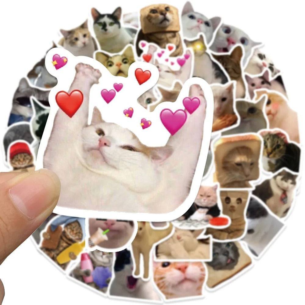 Cute Kitty Creative Cartoon Waterproof Stickers