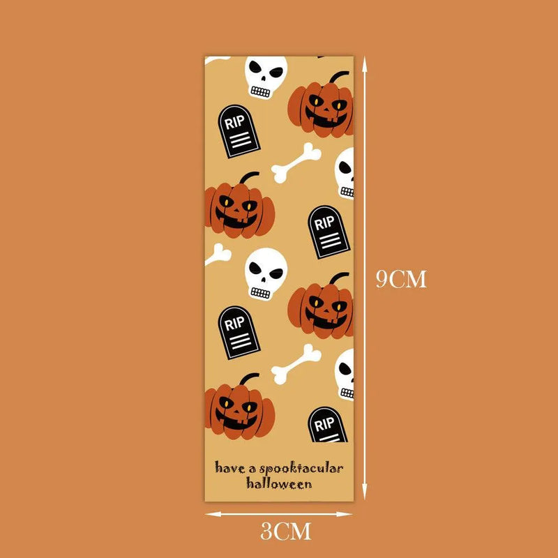 Halloween Self-adhesive Rectangular Sticker