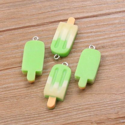 DIY Resin Accessories Gradient Popsicle Sticks Pendant