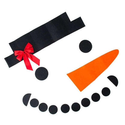 DIY Christmas Snowman Decoration Kit - 16 Sets, Non-Woven Material , christmas decoration, DIY Christmas Snowman Decoration