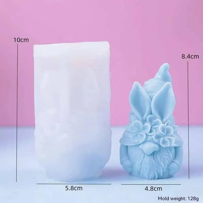 DIY Plaster Easter Candle Silicone Mold - 4 Designs - Temperature Resistant , 