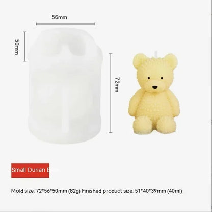 Bear Aromatherapy Candle DIY Handmade Ornaments Silicone Mold