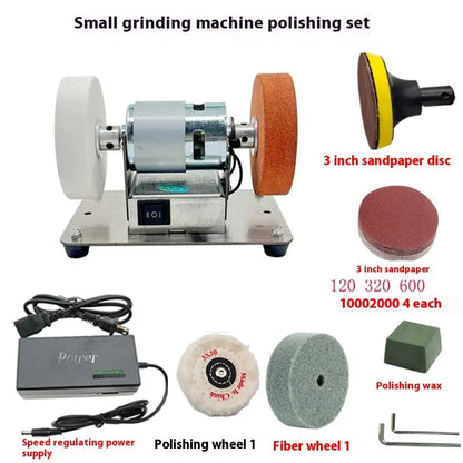 Molinillo pequeño, molino de banco, espesor de escritorio, pequeño pulido eléctrico para el hogar, tijeras de perforación, rectificadora de borde afilado