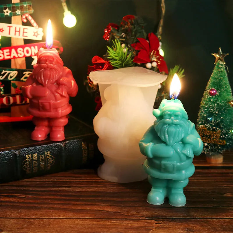 Santa Claus Candle Silicone Mold