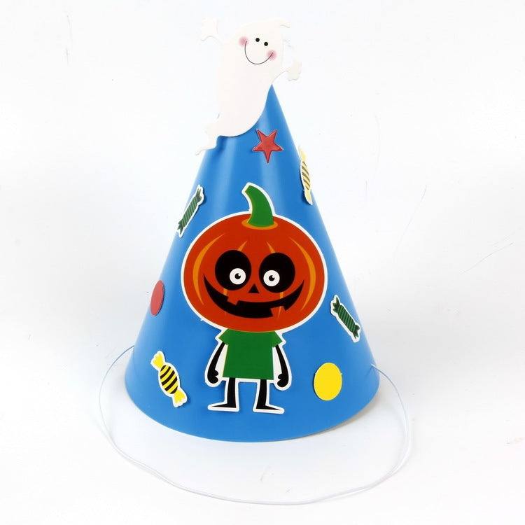 Halloween Supplies Paper Cartoon Hat Kids