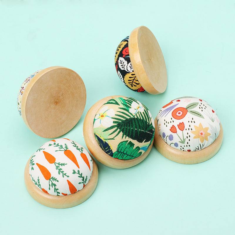 Fabric Sewing Tool Accessories Wooden Bottom Handmade Diy Needle Bag